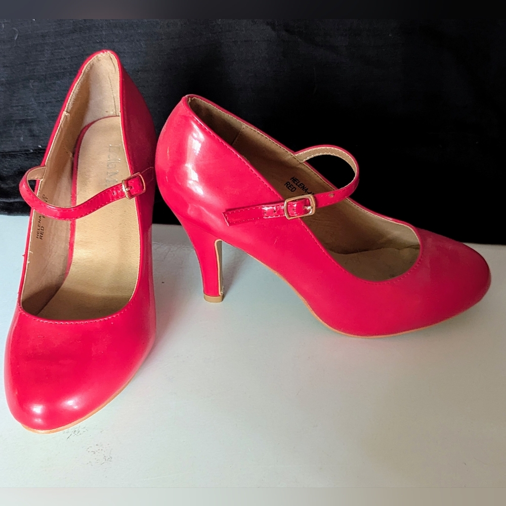 Red Mary Jane Heels